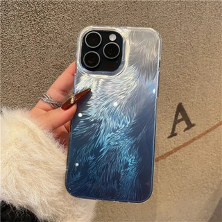 Ốp điện thoại màu vàng Foxtail gradient sang trọng cho iPhone15 14 13 12 11 Pro Max Vỏ bảo vệ camera chống sốc Vỏ cứng