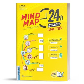 Sách - Mindmap 24h English - Giao Tiếp Tiếng Anh Bằng Sơ Đồ Tư Duy - Học Kèm App Online