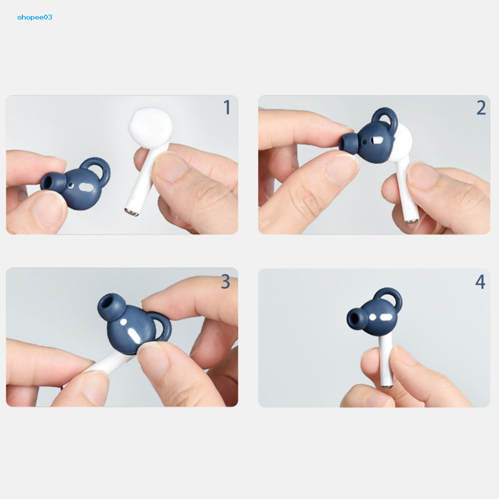 [Ky] 2 Mũ bảo vệ tai chống trượt bằng silicon cho AirPods 1 / 2