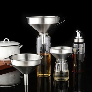 Phễu Inox ALMA1, có Bộ Lọc Có Thể Tháo Rời Gia Vị Lọc Dầu Ăn Lọc Phễu, Hộp Đựng Chất Lỏng Miệng Rộng Rỉ Dụng Cụ Lọc Tràn Dầu Để Đóng Hộp
