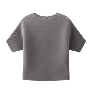 Miyake Xếp Ly Cổ Tròn Cao Cấp Màu Rời Hàng Đầu Thời Trang Đi Lại Phù Hợp Với Áo Thun Nữ Mùa Hè Phong Cách Mới