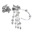 Treeling Hiện Đại Kim Cương Giả Tua Rua Bông Tai Trang Trí Được Thiết Kế Cho Elegances Và