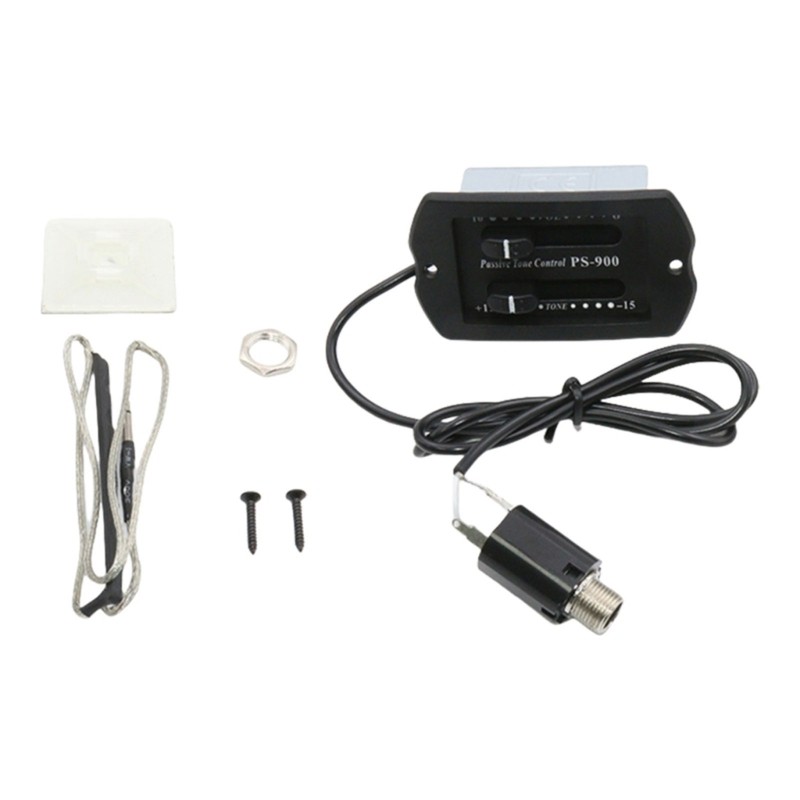 Mon Guitar Equalizer Tuner Guitar Pickup Acoustic Guitar 2 Ban Nhạc EQ Preamp Khuếch Đại Equalizer Guitar Pickup Piezo Syste