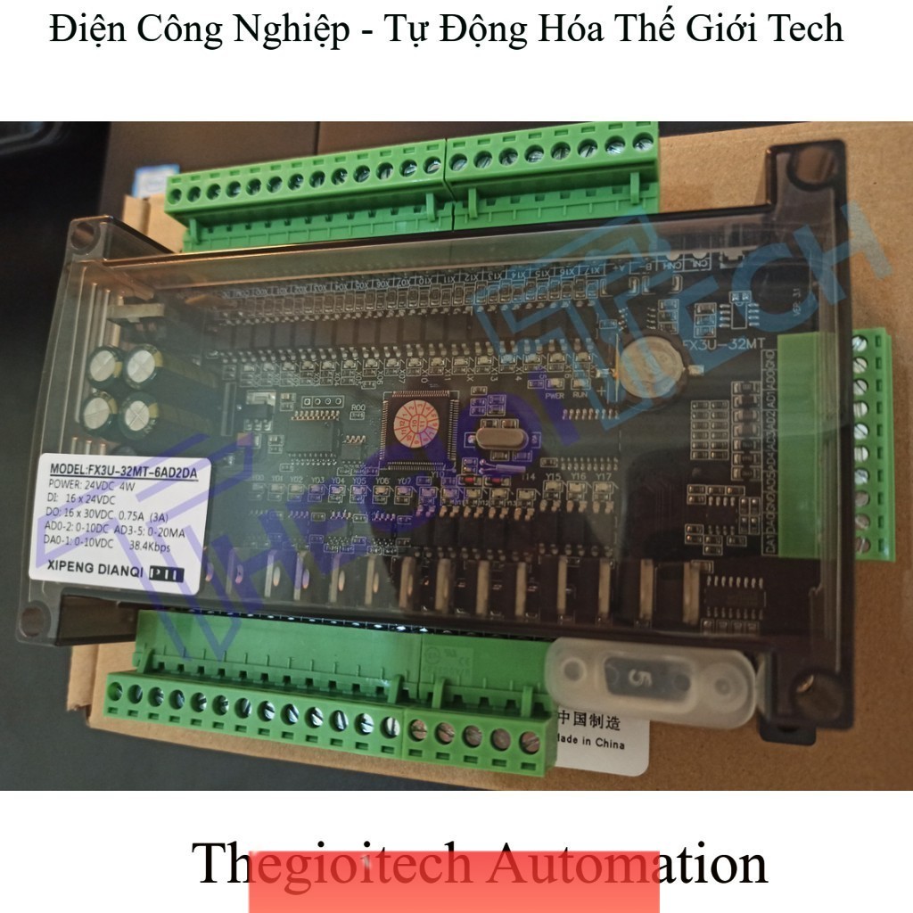 Bộ Lập Trình PLC FX3U-32MT/FX3U-30MR | Board 6AD/2DA RS485 RTC | Hỗ Trợ ...