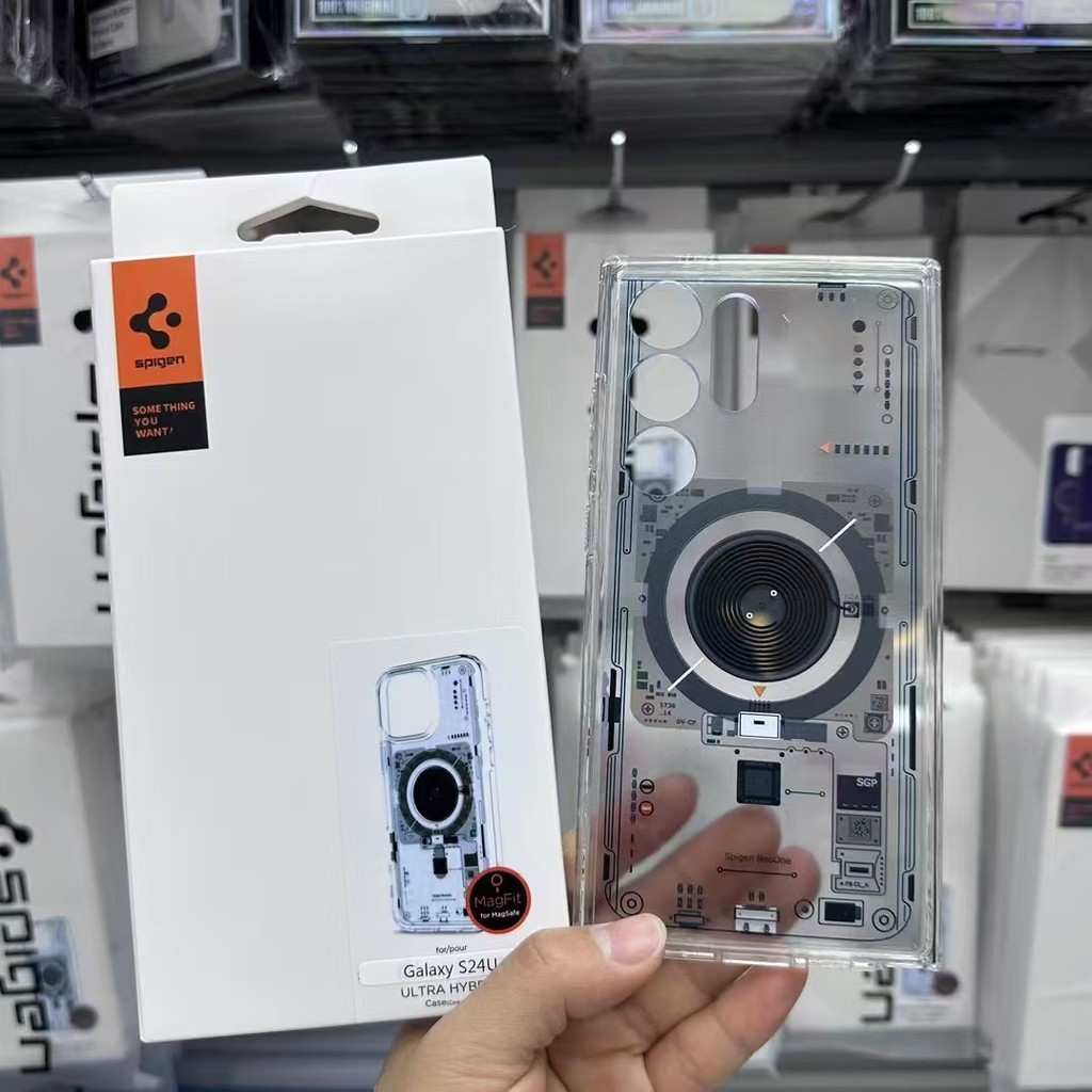 Ốp lưng từ tính MagFit cho Samsung Galaxy S26/S25/S24/S23, trong suốt cứng, chống sốc, Micro Matte