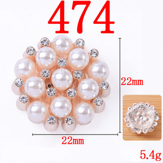 10 Chiếc Hợp Kim Phụ Kiện Tóc Ngọc Trai Hoa Trái Tim Quần Áo Túi Tự Làm Chất Liệu handmade
