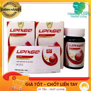 [COMBO 3 HỘP] LIPIXGO VIÊN UỐNG HỖ TRỢ SỨC KHỎE HUYẾT ÁP, PHÒNG NGỪA ĐỘT QUỴ TIM MẠCH,GIẢM MỠ MÁU ỔN ĐỊNH ĐƯỜNG HUYẾT