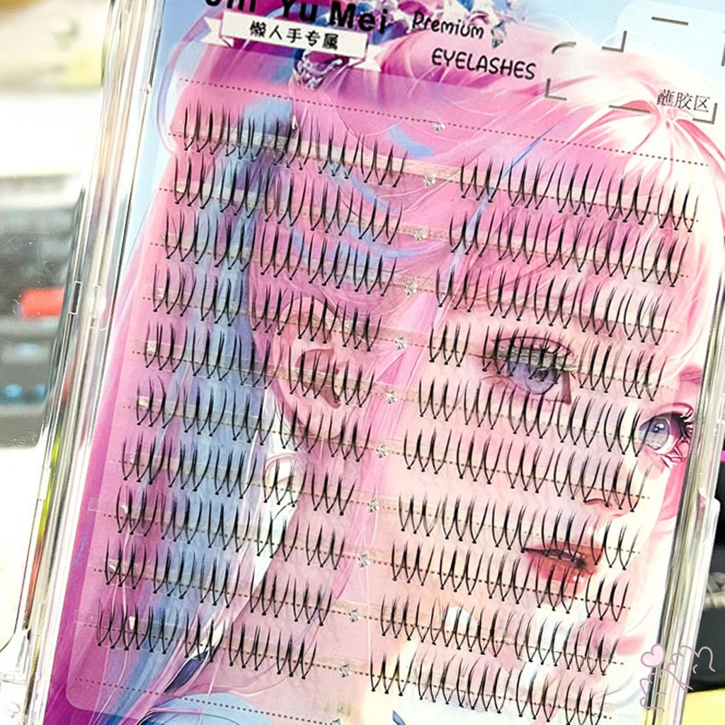 C Curl Natural & Wispy Lash Wisps Hiệu ứng 3D Lash riêng lẻ
