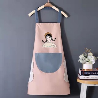 Tạp Dề Bếp BUNNIES HOUSE Cao Cấp, Chống Thấm Nước, Thiết Kế Có Miếng Lau Tay Thấm Hút