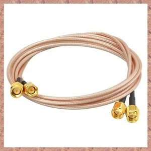 2 Chiếc RG316 Dây Nhảy SMA Nam Sang SMA Nam WiFi Ăng Ten Nối Dài RF Coax Cáp Chuyển Đổi Jumper (100cm) (R F C V)