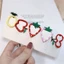 Bộ Kẹp Tóc GUSTAVA, Kẹp Tóc Hoạt Hình Trái Cây Dâu, Phụ Kiện Tóc Ngọt Ngào Trang Trí Mùa Hè Kawaii BB Kẹp Mũ Trang Trí