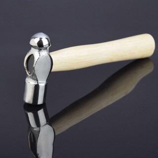 Búa cầm tay YONDR, Búa Mini nhỏ đa chức năng, Dụng cụ thoát hiểm ô tô Tay cầm bằng gỗ Đầu tròn Bóng Peen Búa chế biến gỗ