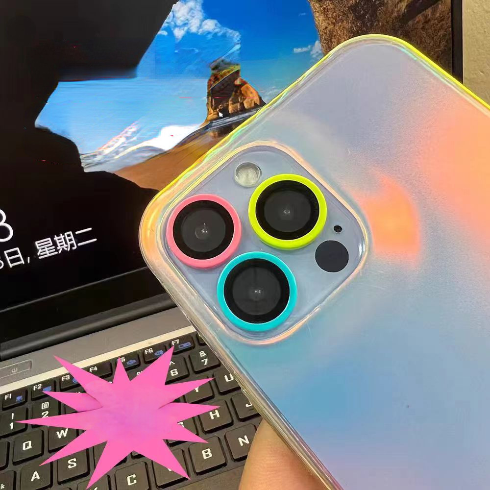 Vòng bảo vệ ống kính máy ảnh ánh sáng ban đêm bằng gốm cho iPhone 11 12 13 14 15 PRO MAX 14 15 Plus