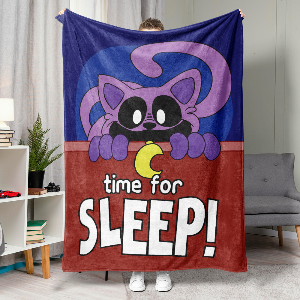 Catnap Poppy Playtime 3 Flannel Chăn Một Mặt In Flannel Chăn Điều Hòa Không Khí Chăn Món Quà Tốt Nhất Cho Người