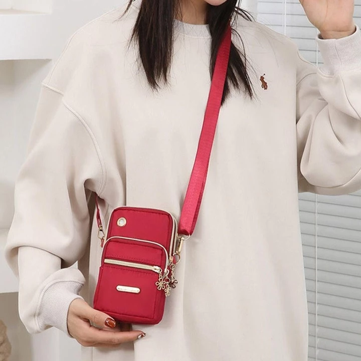 Túi đeo vai FEDAOG, Túi đựng điện thoại di động Mini Túi đựng điện thoại di động đa chức năng, Túi đeo chéo Túi xách nữ Túi đeo cổ tay – 6