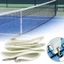 Bộ tách lưới tennis, Dây đai có thể điều chỉnh chiều rộng 5cm Dây đeo trung gian tennis, Chiều dài trắng bền 2,2M Phụ kiện quần vợt Dải phân định ranh giới