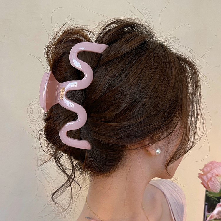 Kẹp cá mập lớn dành cho nữ Kẹp cá mập sóng Acrylic