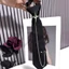 Treeling Punk Crosss Pin Chain Tie cho trường học Đồng phục trường có thể điều chỉnh Pre Tie Black Necktie cho học sinh và thanh thiếu niên A