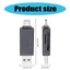 Btsg USB 3 0 Loại C Đầu Đọc Thẻ SDTF Bộ Chuyển Đổi Bộ Nhớ Đa Năng Cho Máy Tính Bảng Điện Thoại