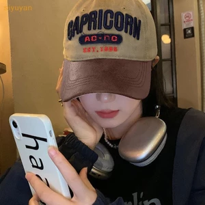 Siyuyan Retro Tương Phản Thêu Bóng Chày American Duckbill VN