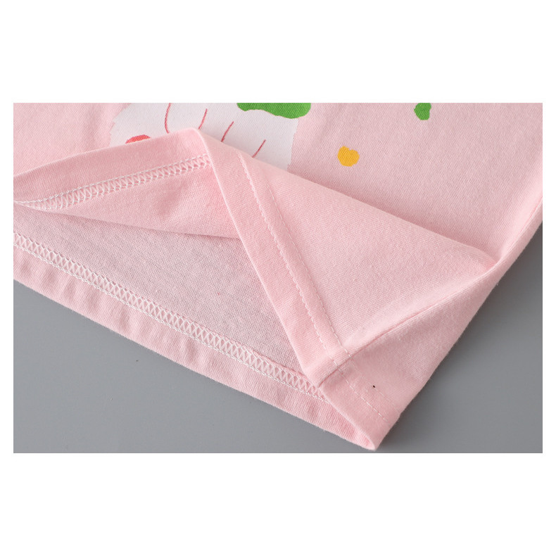 Bộ đồ ngắn tay Cotton nguyên chất dành cho trẻ em Mùa hè phong cách mỏng bé trai bé gái Bộ đồ hai mảnh thể thao thông thường Phiên bản Hàn Quốc Phong cách thoáng khí phù hợp cho mọi trận đấu PMB3
