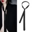 GUSTAVA Satin Siêu Mỏng Tie, Cổ Điển 3cm Thanh Lịch Dây Buộc Cổ Đen, Tiệc Cưới Nữ Người Phụ Kiện Quần Áo Skinny Nẹp Cà Vạt