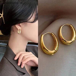 Thi Bông tai kim loại hình học hợp thời trang mới dành cho nữ Phụ kiện trang sức thời trang Bông tai tinh tế cho bữa tiệc VN