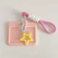 Tay áo thẻ TUYỆT VỜI, Hộp đựng thẻ ảnh bằng nhựa, có móc khóa DIY Star Mặt dây chuyền lưu trữ thẻ ID