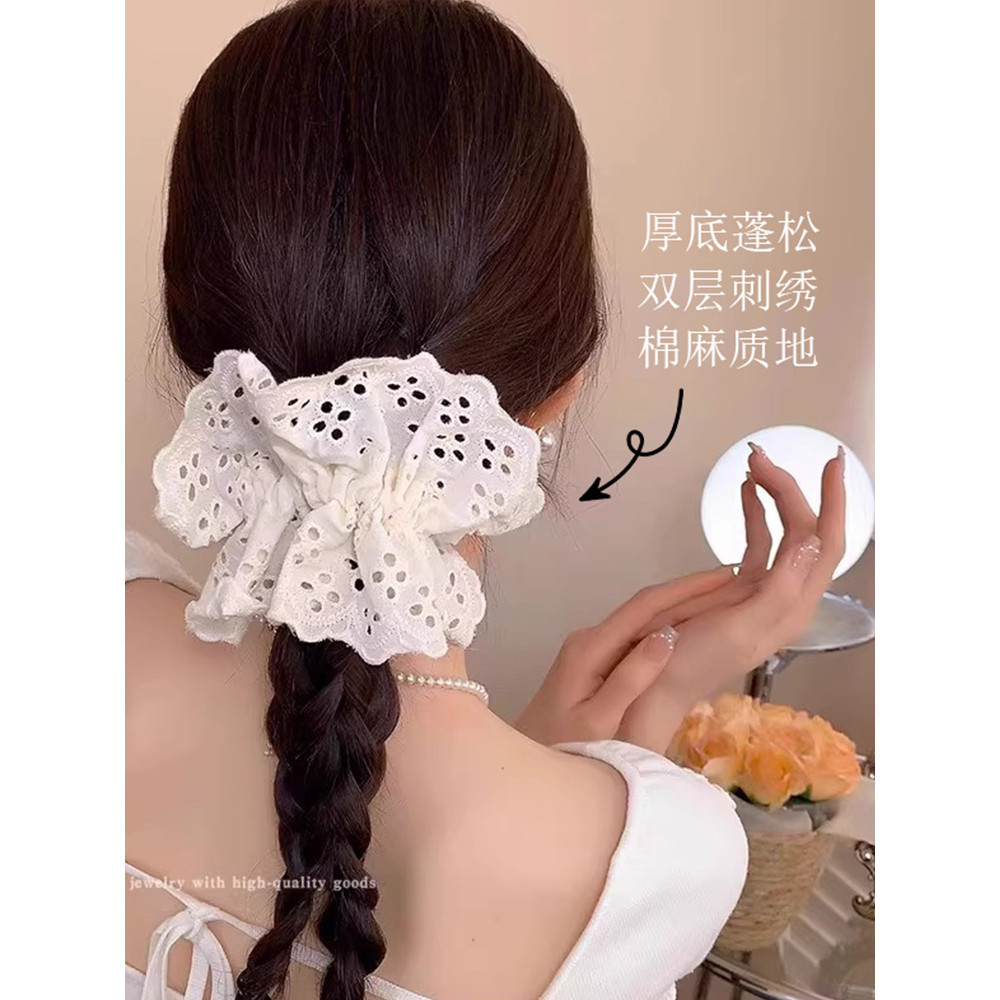 Dây buộc tóc ren Dây buộc tóc co giãn cao Dây buộc đầu phong cách Hàn Quốc Mũ đội đầu nữ Phụ kiện tóc thời trang
