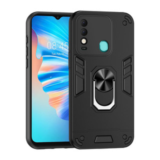 Dành Cho Tecno Spark 8T Ốp điện thoại Có Chân Đế Vòng Metel Giá Đỡ Từ Tính Lưng Cứng Mềm TPU Cạnh Chống Sốc Chống Rơi Mỏng Bao