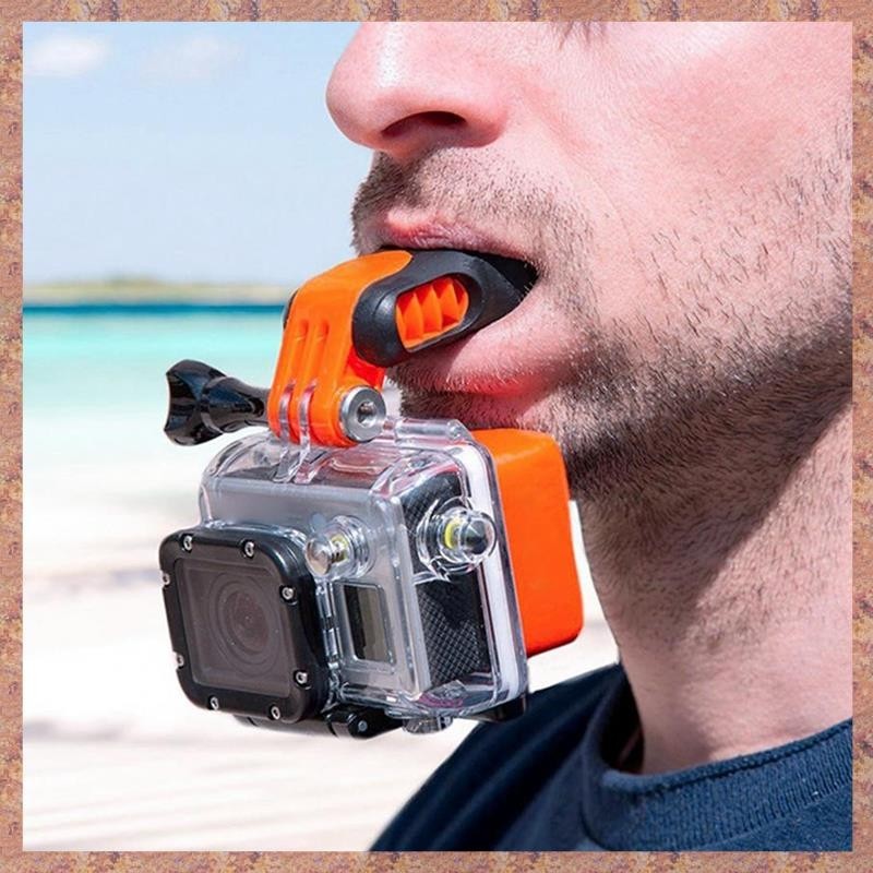 Mouth Mount Conspicious Phụ kiện máy ảnh di động Lướt sóng Miệng Cắn cho máy ảnh hành động GoPro Hero 7 / 6 / 5 (R F C V)