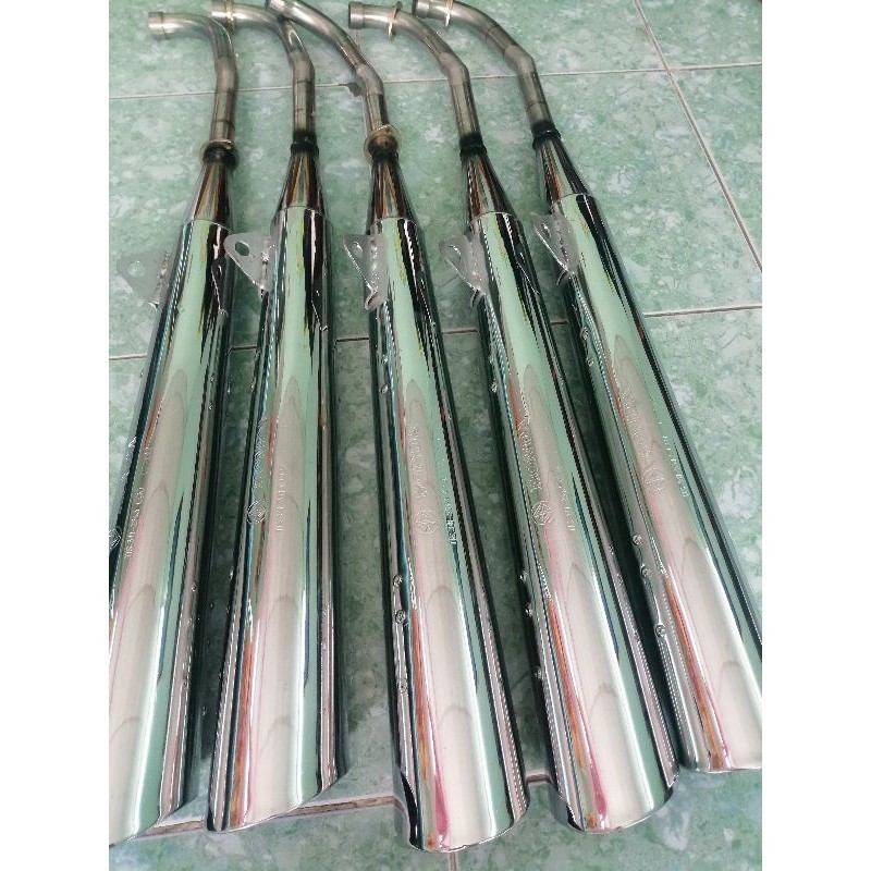 pô xe máy Wave móc hơi cổ inox khắc chữ gosi Teen Top | Shopee Việt Nam