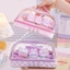Bút chì thỏ Kawaii TUYỆT VỜI, Hộp bút chì di động hoạt hình PVC Bunnys màu hồng, Túi đựng bút dây kéo 22,5 * 15 * 9,5cm Túi đựng bút chì Kawaii cỡ lớn để làm quà tặng