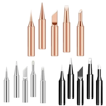 [Ảnh thật] BỘ 5 mũi hàn i + b + k + 2.4d + 3c 900m. 5 mũi hàn lắp mỏ hàn 936, mỏ hàn chỉnh nhiệt