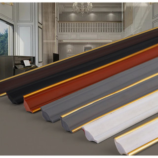 Pvc Tự Dính Tường lõm Trang Trí Dây Chống Bẩn 3D Dán Tường Khoảng Cách Tường Trang Trí Dải Trần Đế Viền Dòng
