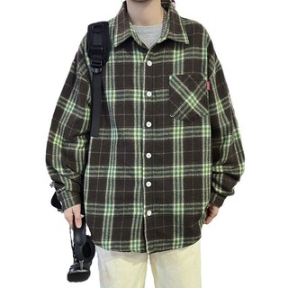 [Plus Size] 150KG 9XL 8XL Nam Ve Áo Flannel Áo Cardigan Dài Tay Nhật Bản Áo Sơ Mi Kẻ Sọc Quá Khổ
