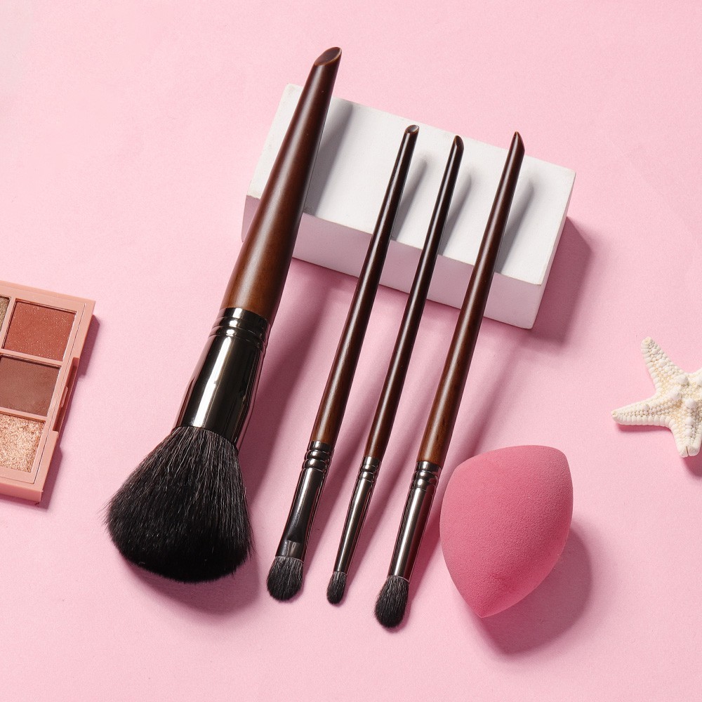 Ovw Powder Brush Eyeshadow Goat Hair Makeup Brush Set Makeup Sponge ...