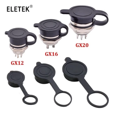 Set 10 Nắp Đậy Ổ Cắm Điện Bằng Cao Su Chống Nước Chống Bụi GX12 GX16 GX20