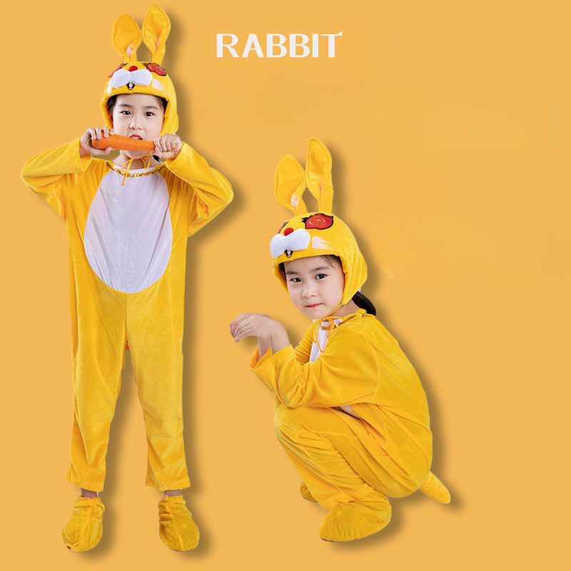 💕Chỗ💕 Quần Áo Trẻ Em Động Vật Múa Trang Phục Quần Áo Cho Bé Gái 3 Đến 14 Tuổi Thỏ Trang Phục Mới Lạ Halloween Giáng Sinh