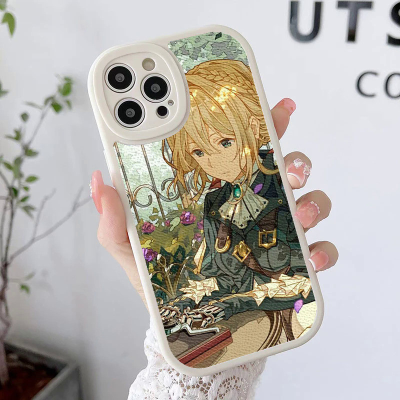 Ốp Điện Thoại TP-1 Violet Evergarden Cho iPhone 17,15 14 12 11 13 Pro Max Mini 7 8 Plus SE 2020 X XS XR Vỏ Da Cừu 0728