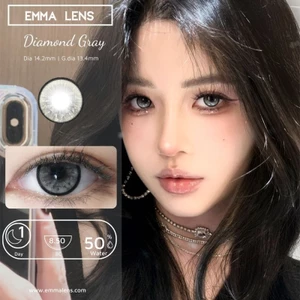 Kính áp tròng 1 ngày Diamond Gray | 1 Day Xám Diamond | Emma Lens