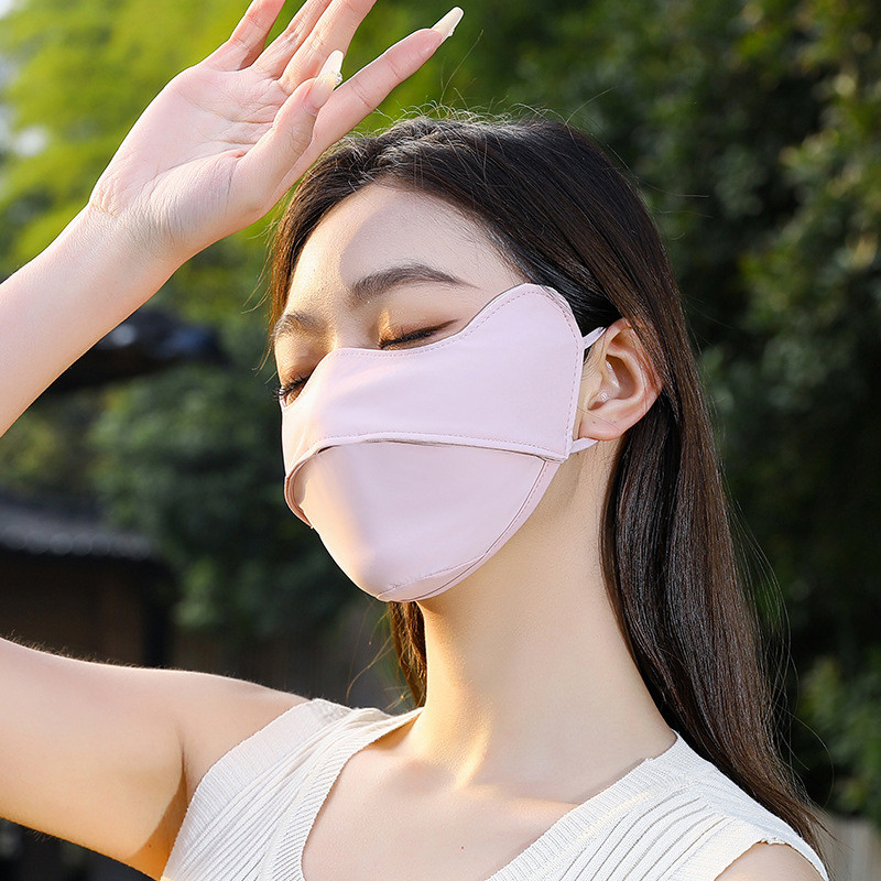 Khẩu Trang 3D Chống Nắng UPF 50+, Chống Tia UV Cực Tốt, Ôm Khít Mặt, Chất Vải Mát Lạnh, Nhẹ Và Thoáng Khí hot trend