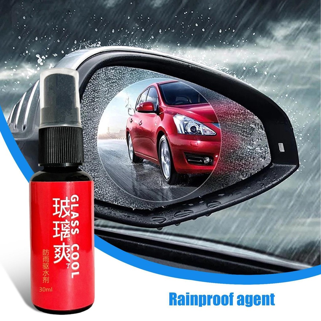 Chất chống mưa ô tô 30ml Xịt kính chắn gió Chất phủ màng thủy tinh hiệu quả Loại bỏ màng trong suốt Chất chống mưa pomervn