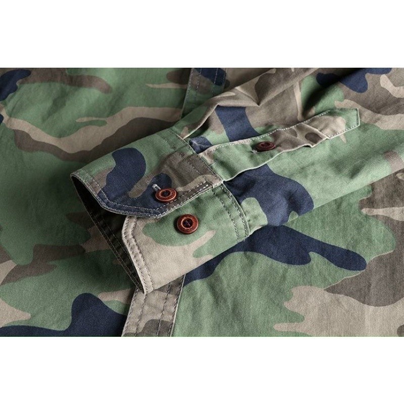 Áo sơ mi phong cách Retro_Male Cargo Shirt