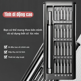 Bộ Tua Vít Đa Năng IKEA MaMa - Bộ Mini 24 Đầu Nhỏ Từ Tính, Sửa Điện Thoại, Laptop Tiện Lợi