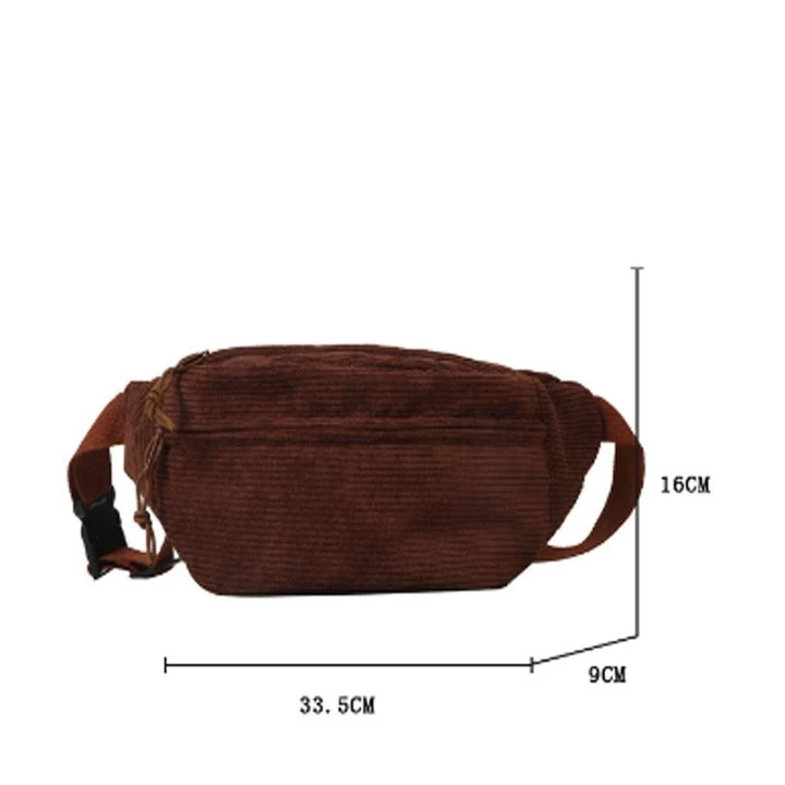 Women's Cute Velvet Belt Bag – for School – 2