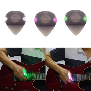 Yoo LED Phát Sáng Đàn Guitar Chọn Đàn Guitar Dân Gian Dạ Quang Chọn Đàn Guitar Acoustic Plectrums
