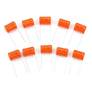 Com * 10 Chiếc Màu Cam Thả Tụ Âm Mũ 715P 047uf Guitar Tone Caps Tụ Điện