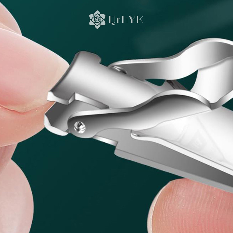 Qrhyk Siêu Mỏng Móng Tay Di Động Bằng Thép Không Gỉ Tông Đơ Cắt Móng Chân Mới