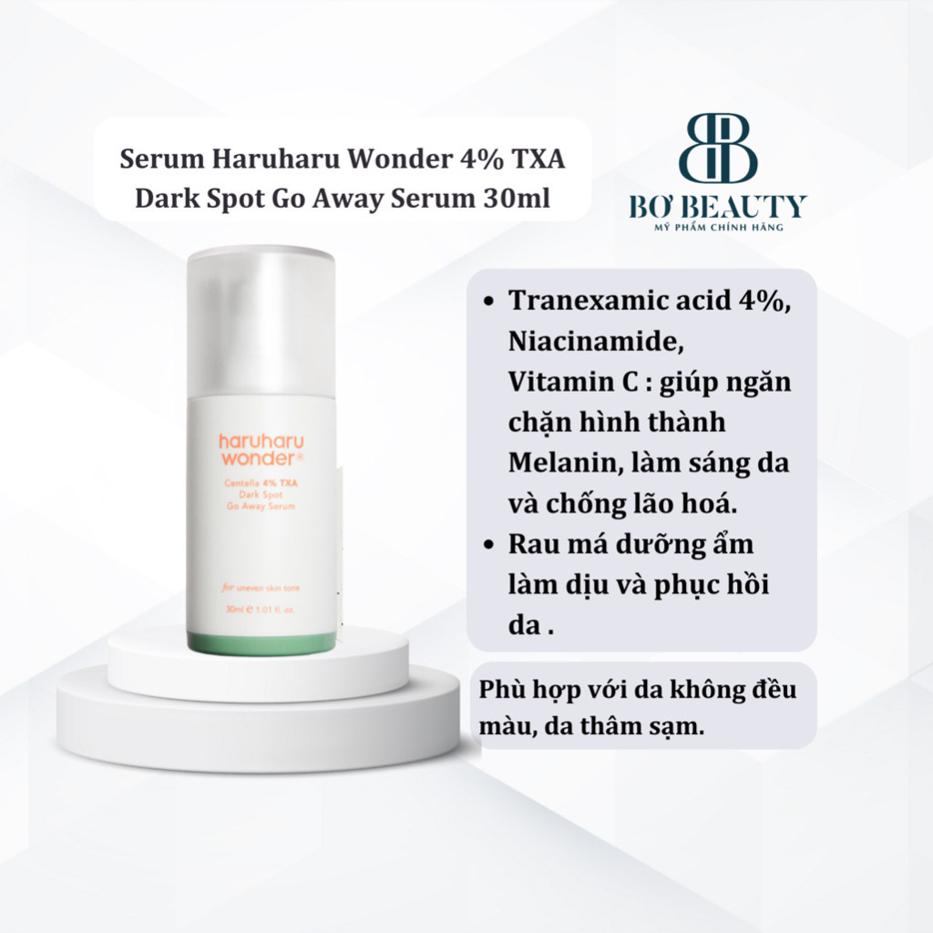 Tinh chất Haruharu Wonder 4 TXA Dark Spot Go Away Serum 30ml Shopee